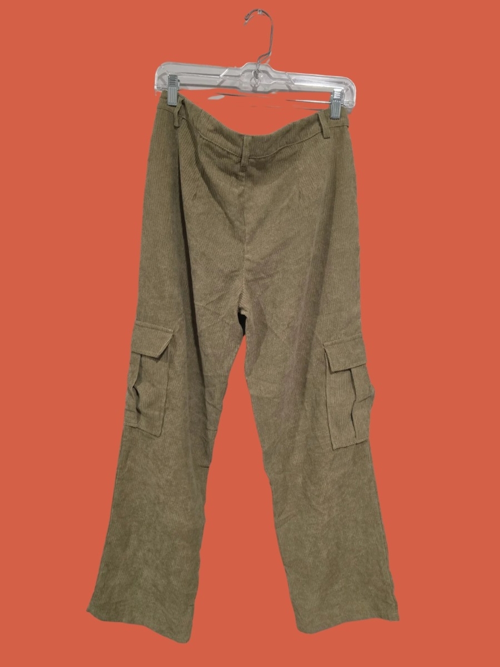 Vintage Olive Green Cargo Corduroy Trousers